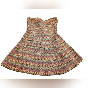 WOW Couture Strapless Multicolor Textured Bandage Mini Dress Size M